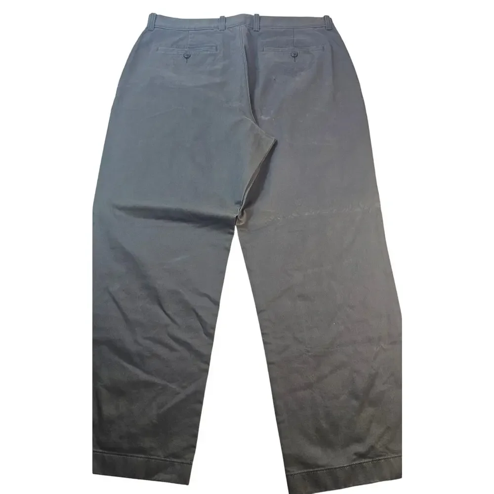 NWT 36 x 30 j crew grey relaxed fit 100% cotton work career business slacks read